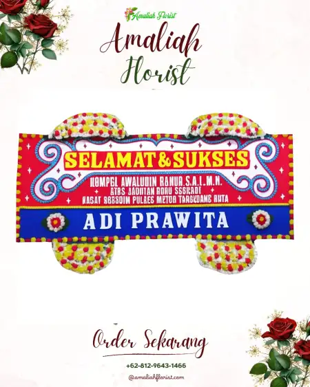 Papan Bunga Ucapan Selamat Sri Sawahan